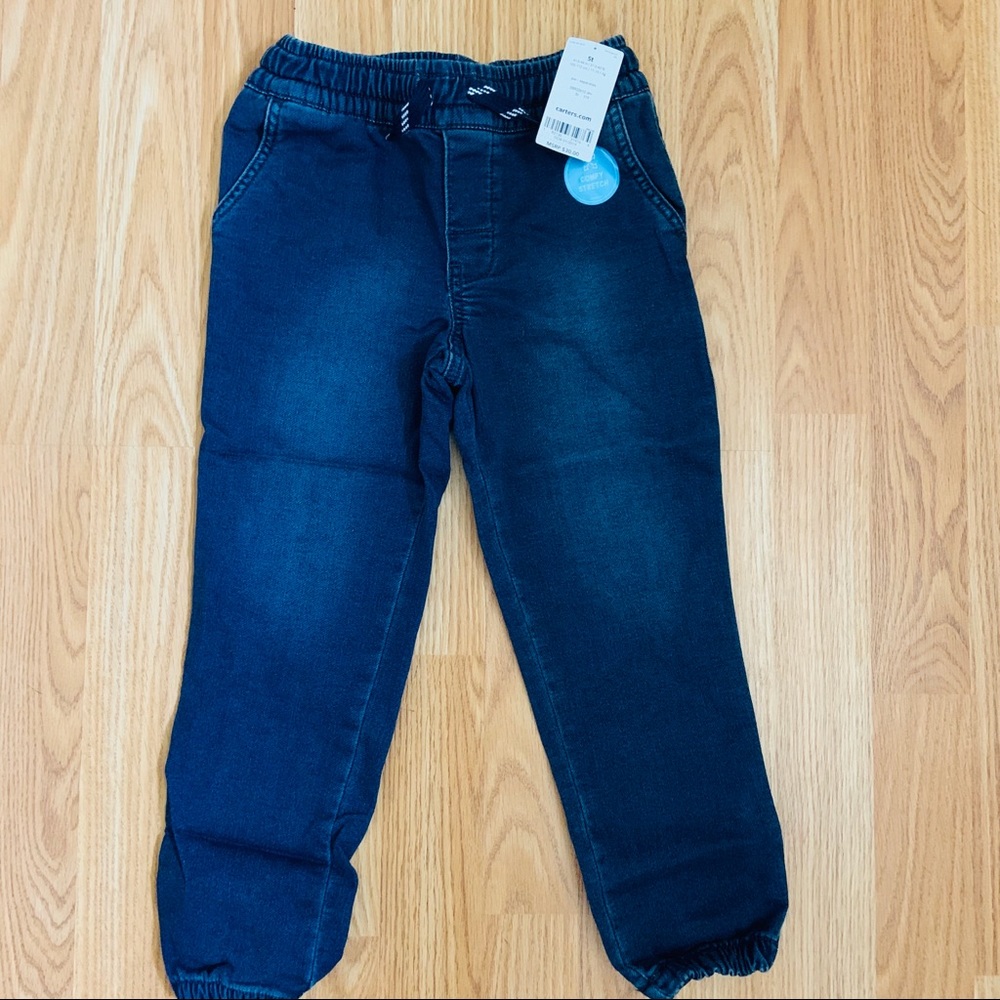 NWT Carter’s 5T Pull-On Knit Denim Pants